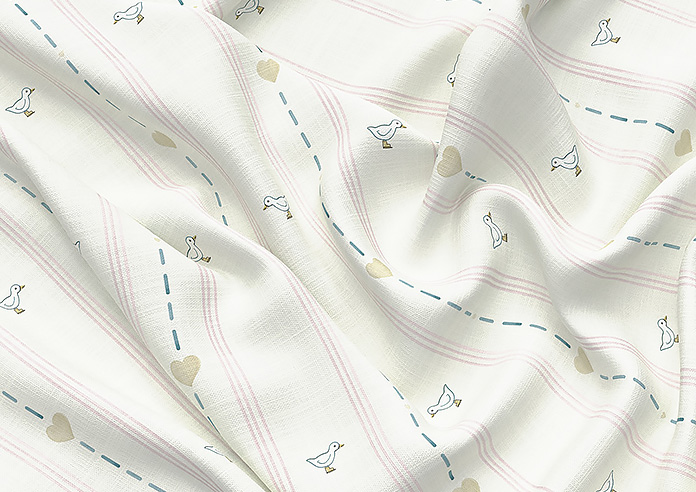 Puddle Down, Duck Stripe Dollymix - Made to Measure Curtains - Image 4